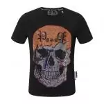 high quality philipp plein t shirts fashion short sleeve cotton 99180 larg skull